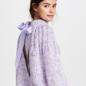 Gianni Lilac Bow Juilliard Sweater Small
